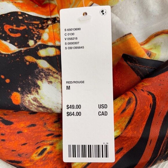 Urban Outfitters MEDIUM Pretty Please Retro Marbled Strappy Cut Out Mini Dress - Picture 4 of 6